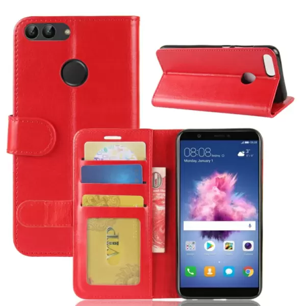 Huawei P smart lompakkokotelo, punainen