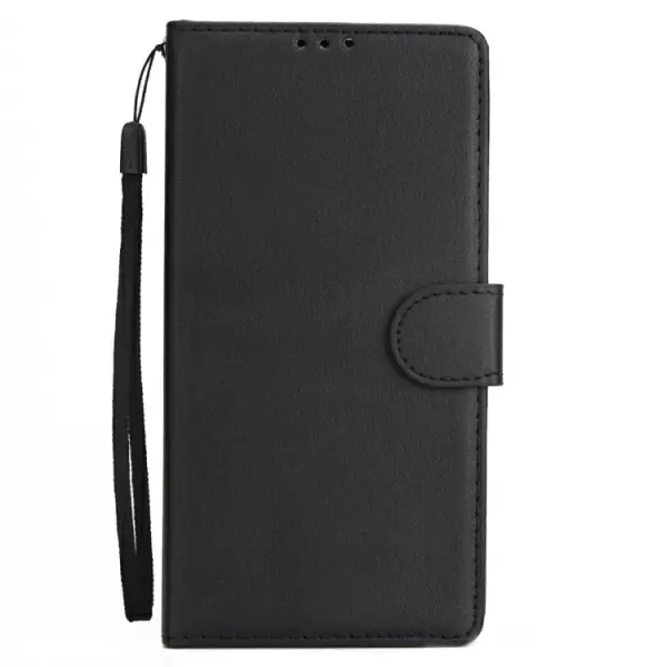 Huawei P Smart nahkainen suojakotelo (musta)