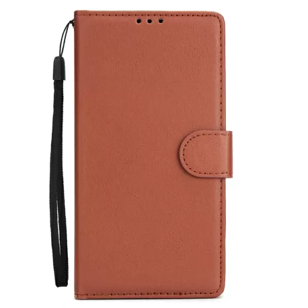 Huawei P Smart nahkainen suojakotelo (ruskea)