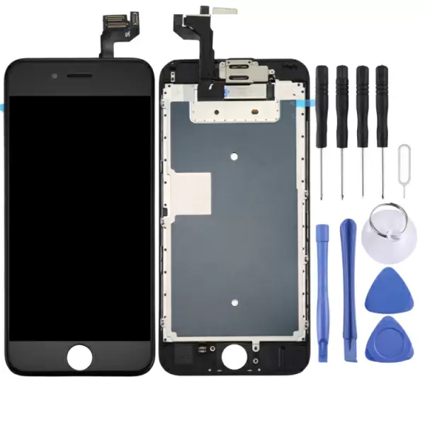 iPhone 6S LCD näyttö ja kosketuspaneeli (musta), A laatu
