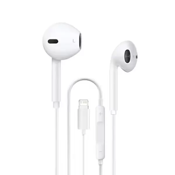 Apple-yhteensopivat EarPods-kuulokkeet Lightning-liittimellä valkoinen