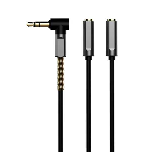 3,5mm uros - 2 x 3,5mm naaras ‐kuulokejakaja