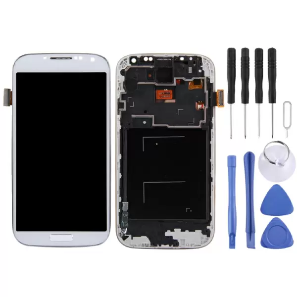 Galaxy S4  (TFT ) LCD-näyttö ja kosketusnäyttö (Valkoinen)