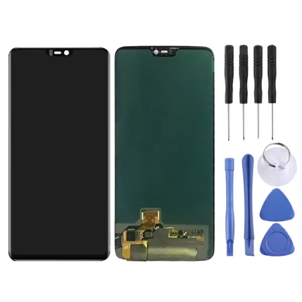 OnePlus 6 LCD-näyttö ja kosketusnäyttö (Musta) 