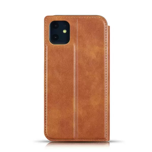 iPhone 11 nahkainen suojakotelo (Harmaa)