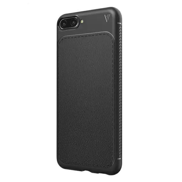 Huawei Honor 10 Litchi-tekstuuri kotelo (Musta)