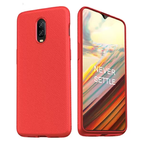 OnePlus 6T TPU suojakotelo (Punainen)