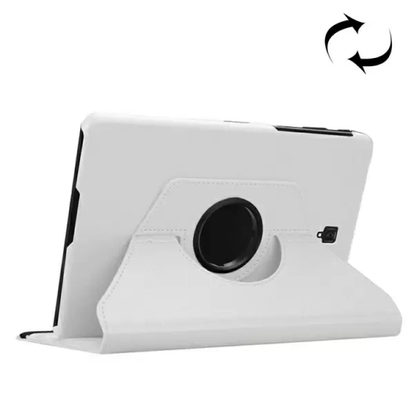 Galaxy Tab S4 Litchi 360 astetta kääntyvä suojakotelo (Valkoinen)