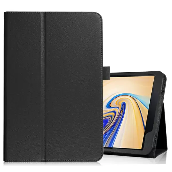 Samsung Galaxy Tab S4 10,5 tuumaa - nahkainen suojakotelo (musta)
