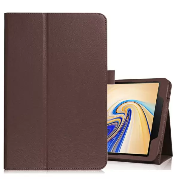 Samsung Galaxy Tab S4 10,5 tuumaa - nahkainen suojakotelo (ruskea)