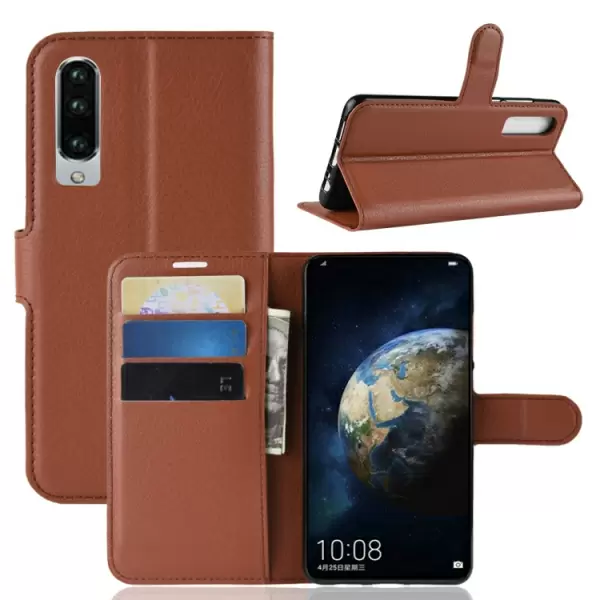 Huawei P30 nahkainen suojakotelo (ruskea)