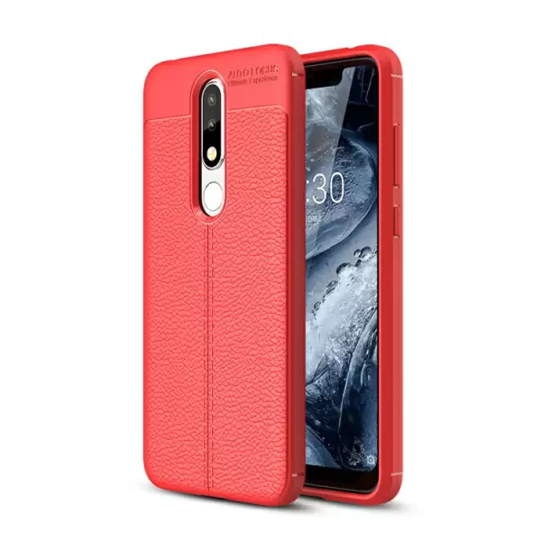 Nokia 5.1 Plus suojakuori (punainen)