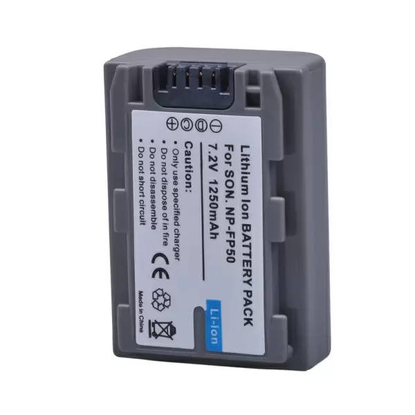 Sony NP-FP50 / NP-FH50 yhteensopiva akku 1250 mah