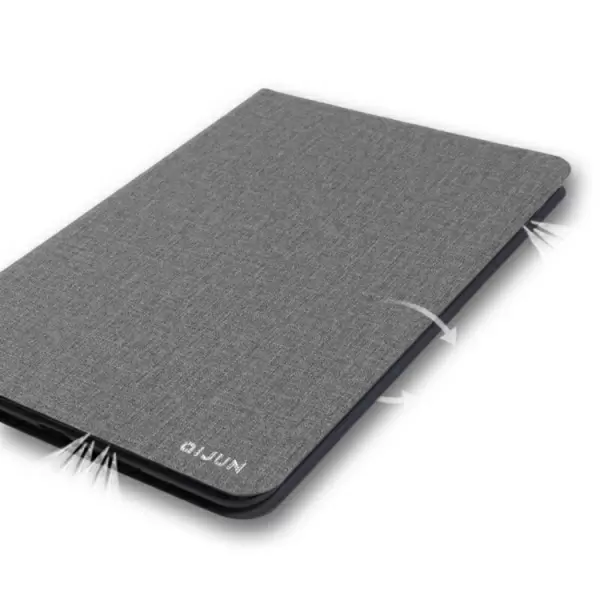 Samsung Galaxy Tab S (SM-T800) 10.5- Mattapintainen nahkakotelo (Harmaa)