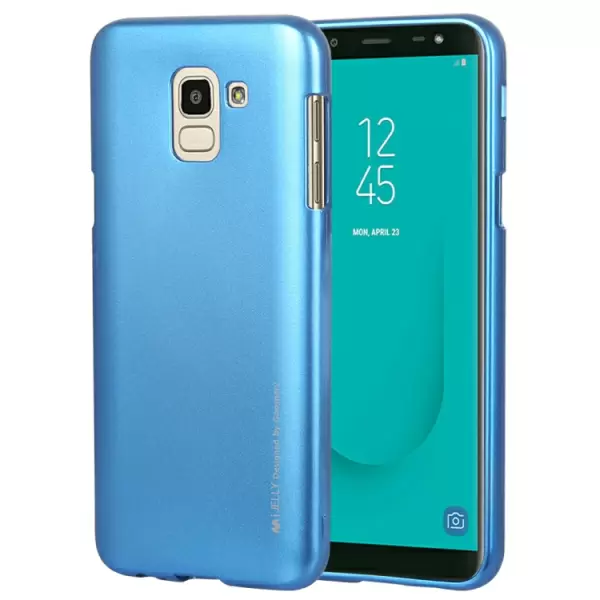 Samsung Galaxy J6 (2018) pehmeä TPU-suojakotelo (Sininen)