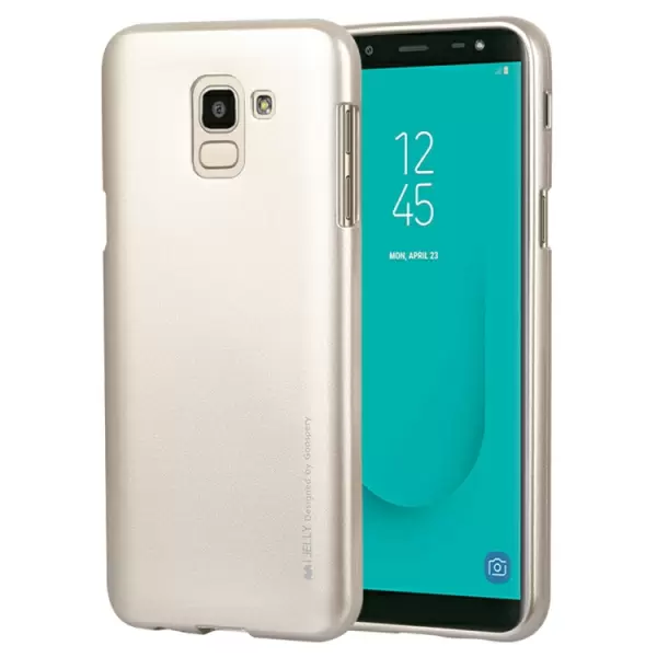Samsung Galaxy J6 (2018) pehmeä TPU-suojakotelo (Kultainen)