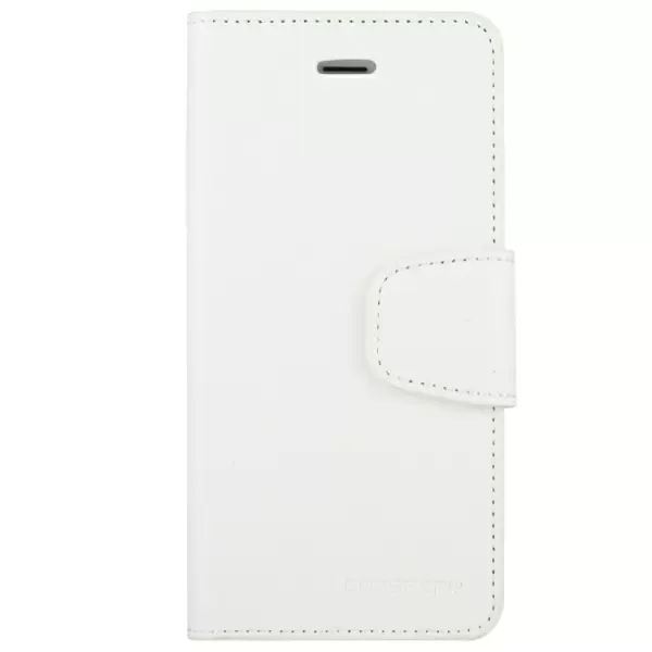 iPhone 6 / 6s käännettävä suojakotelo lompakolla (Valkoinen)