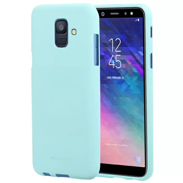 Samsung Galaxy A6 2018 pehmeä TPU-suojakotelo (Mintunvihreä)