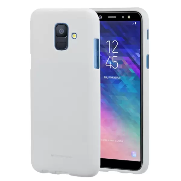 Samsung Galaxy A6 (2018) pehmeä TPU-suojakotelo (Valkoinen)