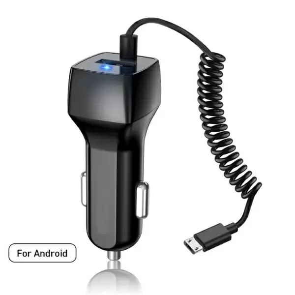 Nokia, Motorola, Samsung  yhteensopiva microusb autolaturi 