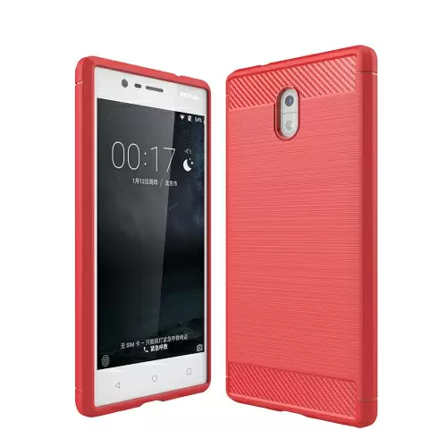 Nokia 3 suojakuori, punainen
