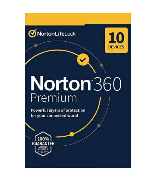 Norton 360 Premium, 10 -laitetta / 12 kk  - Aktivointikoodi sähköpostitse