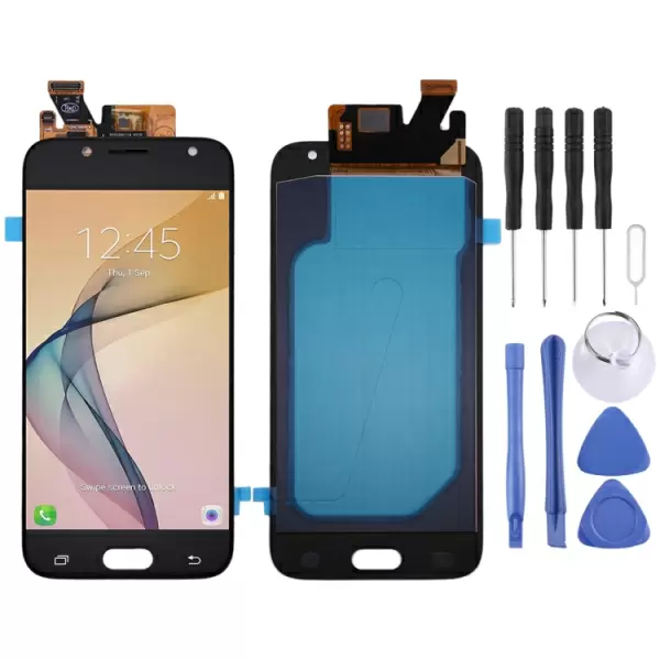 Galaxy J5 (2017) Oled LCD-näyttö ja kosketusnäyttö (Musta) 