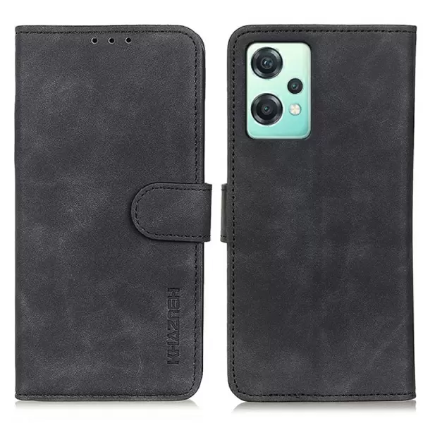 OnePlus Nord CE 3 Lite tekonahkainen suojakotelo - musta