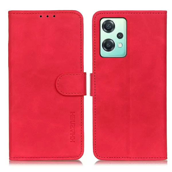 OnePlus Nord CE 3 Lite tekonahkainen suojakotelo -  punainen