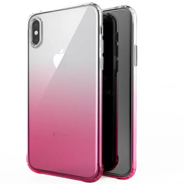 iPhone XS kaksivärinen suojakuori (Pinkki)
