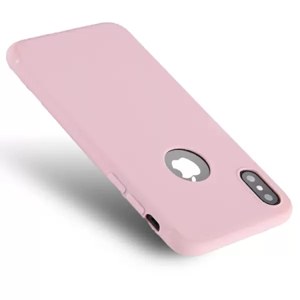 iPhone X / XS suojakuori (vaaleanpunainen)
