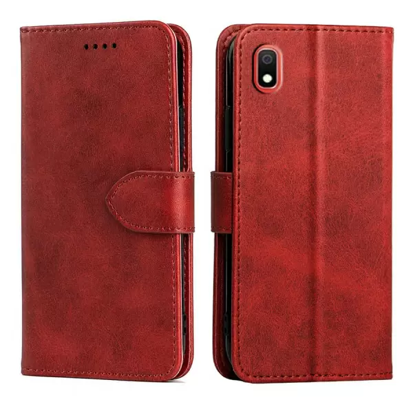 Nokia 5.1 Plus nahkainen suojakotelo (Musta)