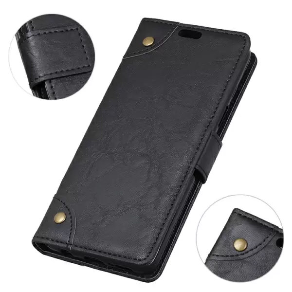 Nokia 5.1 Plus / X5 (2018) suojakotelo lompakolla (Musta)