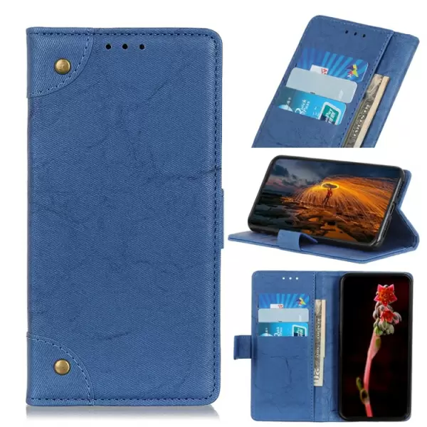 OnePlus 7 nahkainen kotelo (sininen)