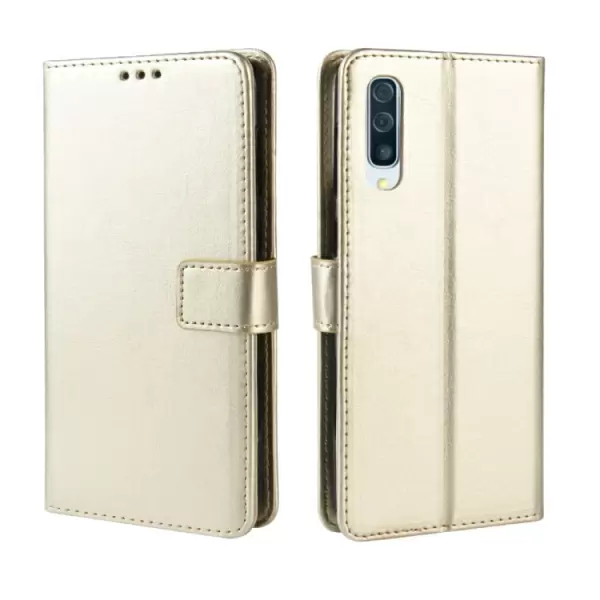 Nahkakotelo Samsung Galaxy A70 (kulta)