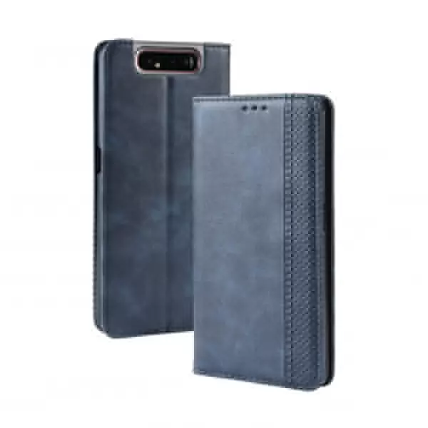 Nahkakotelo Samsung Galaxy A80 / A90 (sininen)