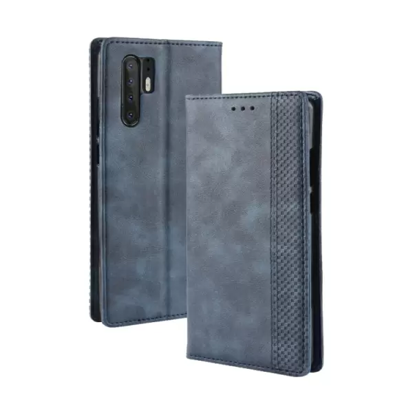 Huawei P30 Pro nahkainen suojakotelo  (sininen)
