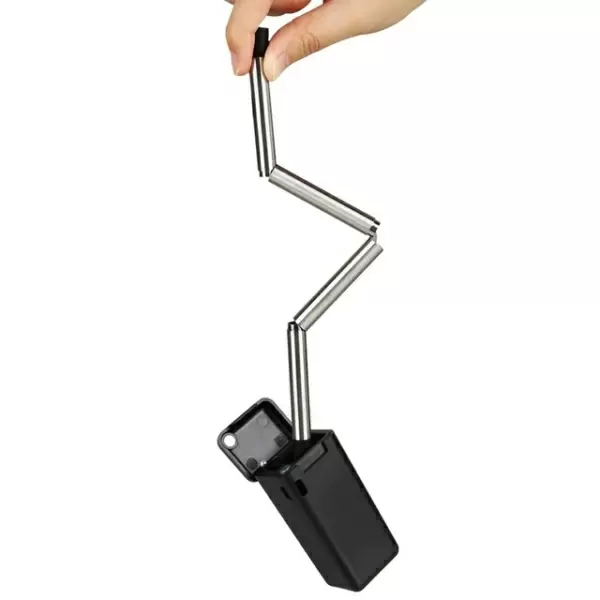 Uudelleenkäytettävä juomapilli (Musta)