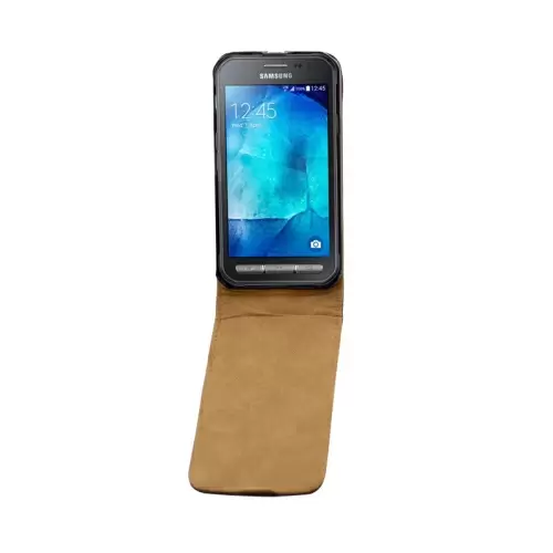 Nahkakotelo Samsung Galaxy Xcover 3 / G388F (Musta)