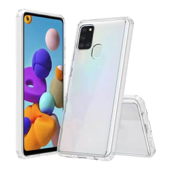 Samsung Galaxy A21s kova suojakuori (läpinäkyvä)