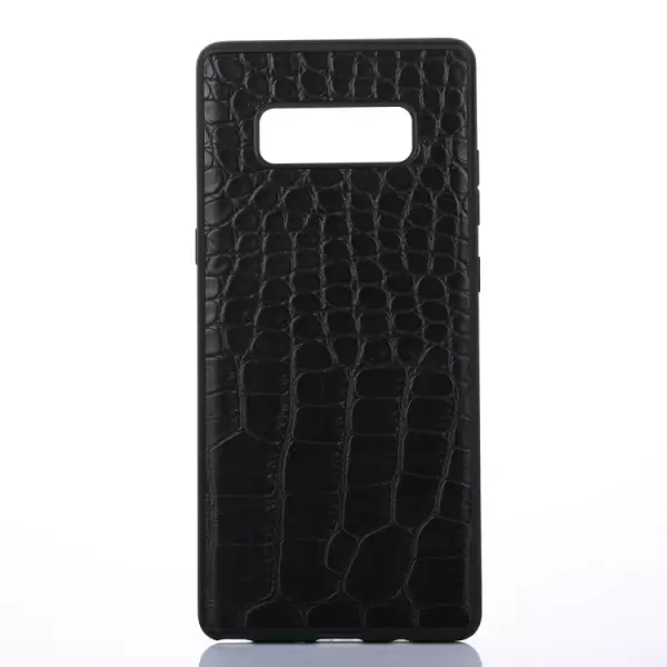 Samsung Galaxy Note 8 krokotiilikuvioinen suojakuori (musta)