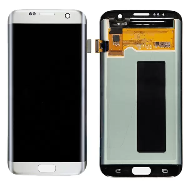 Samsung Galaxy S7 Edge LCD-näyttö + kosketusnäyttö (hopea)