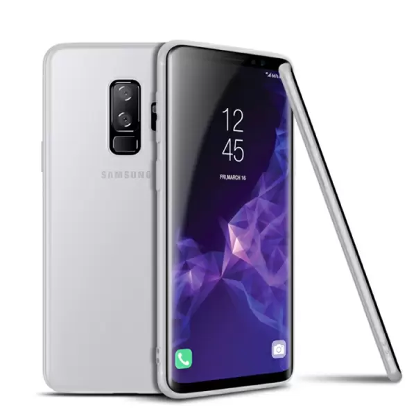 Samsung Galaxy S9+ ultra ohut suojakuori (valkoinen)