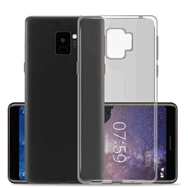 Samsung Galaxy S9 TPU läpinäkyvä suojakuori (musta)