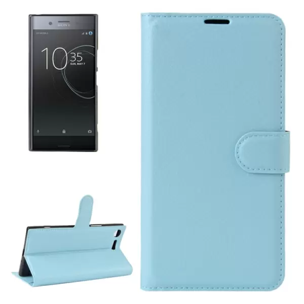Sony Xperia XZ Premium nahkainen suojakotelo (sininen) 