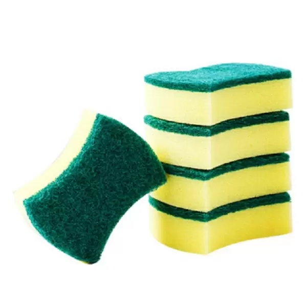 Sponge Kitchen Cleaning Brush with Sucker, 5pcs in one packaging, the price is for 5pcs