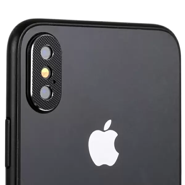 Takakameran linssin suojus iPhone XS Max (Musta) 2kpl