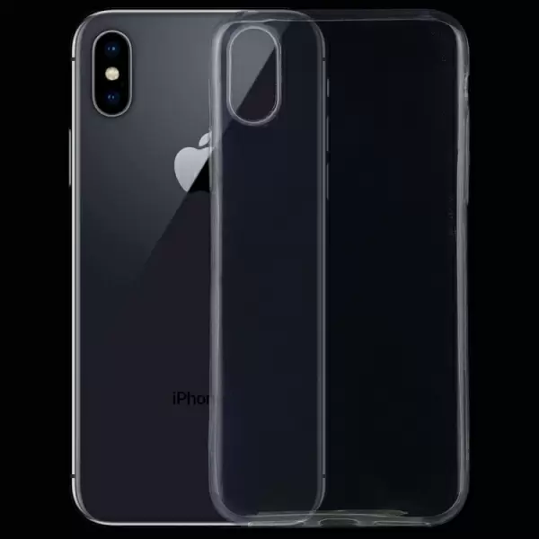 iPhone X / XS ohut suojakuori (läpinäkyvä)