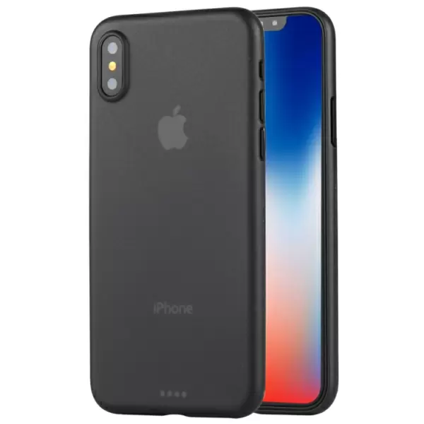 iPhone X / XS erittäin ohut suojakotelo (Musta)