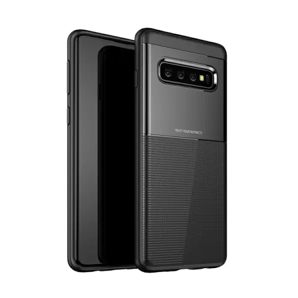Samsung Galaxy S10 hiilikuitu suojakuori (musta)